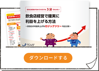 飲食店の利益を上げるロジックツリー